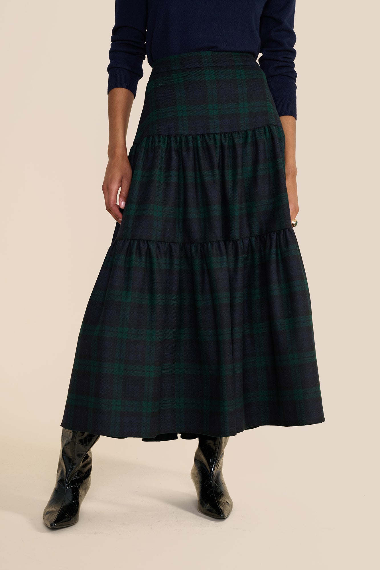 Rosa Evergreen Tartan Skirt