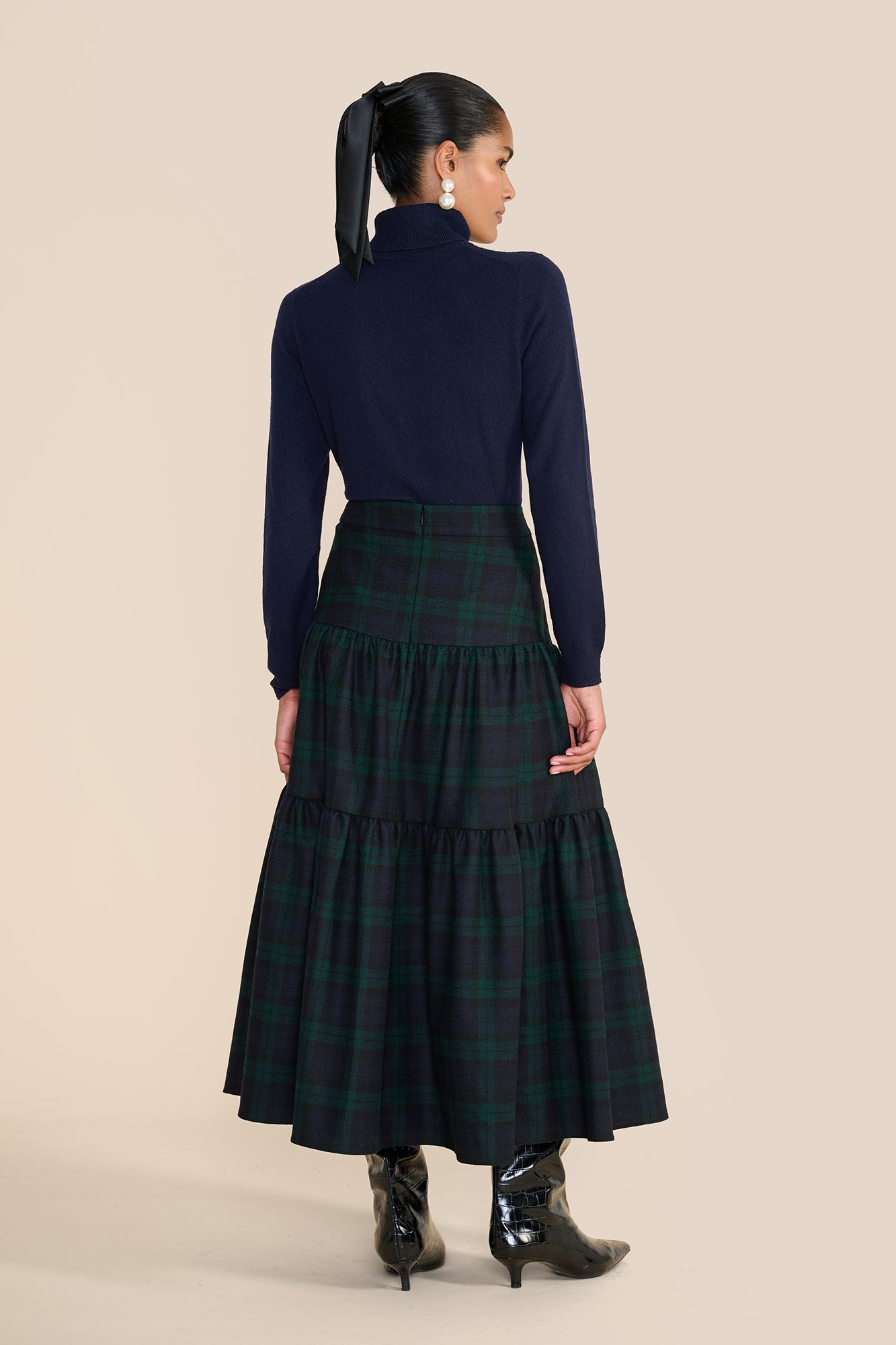 Rosa Evergreen Tartan Skirt