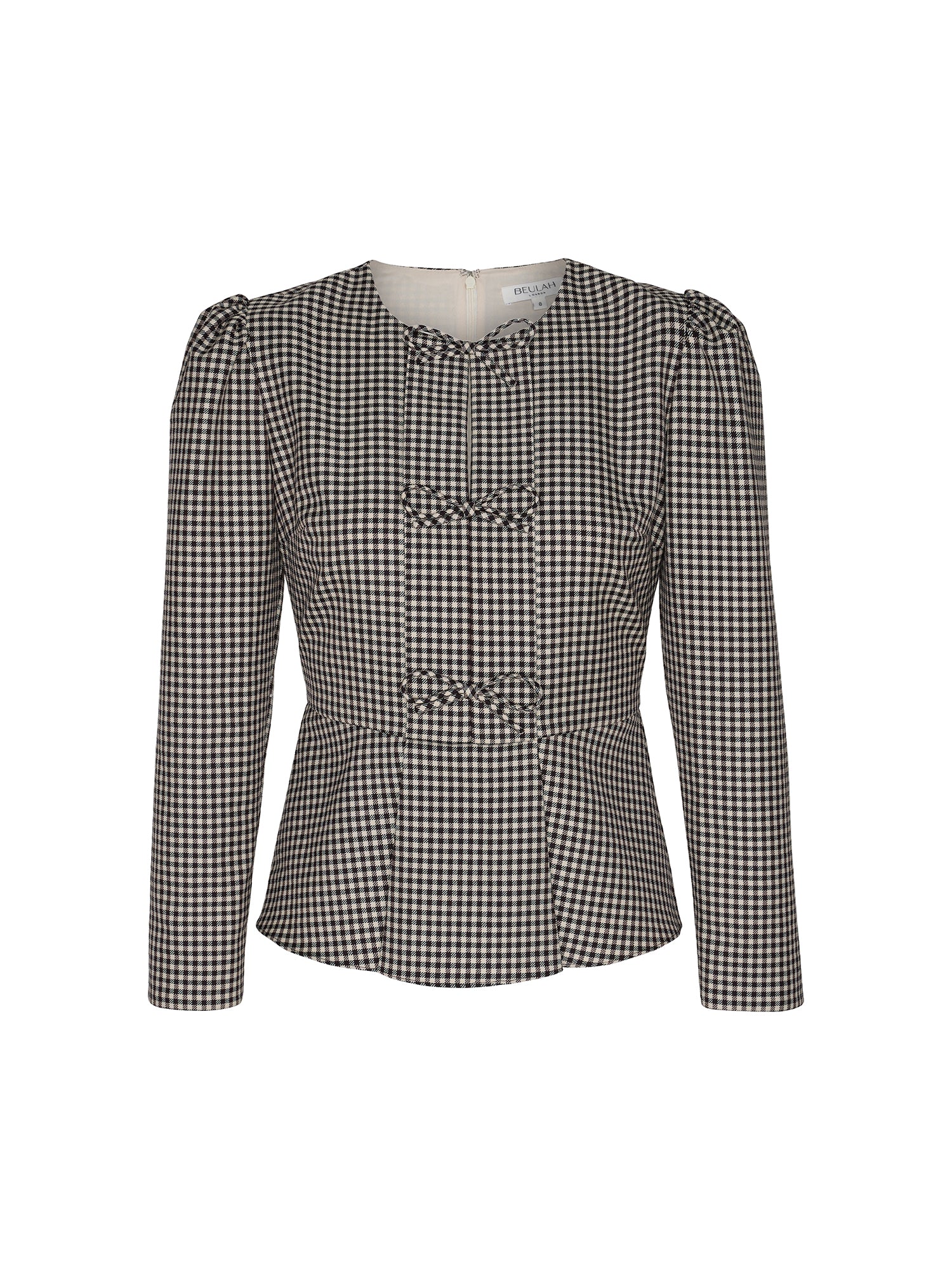 Serena Micro Check Blouse