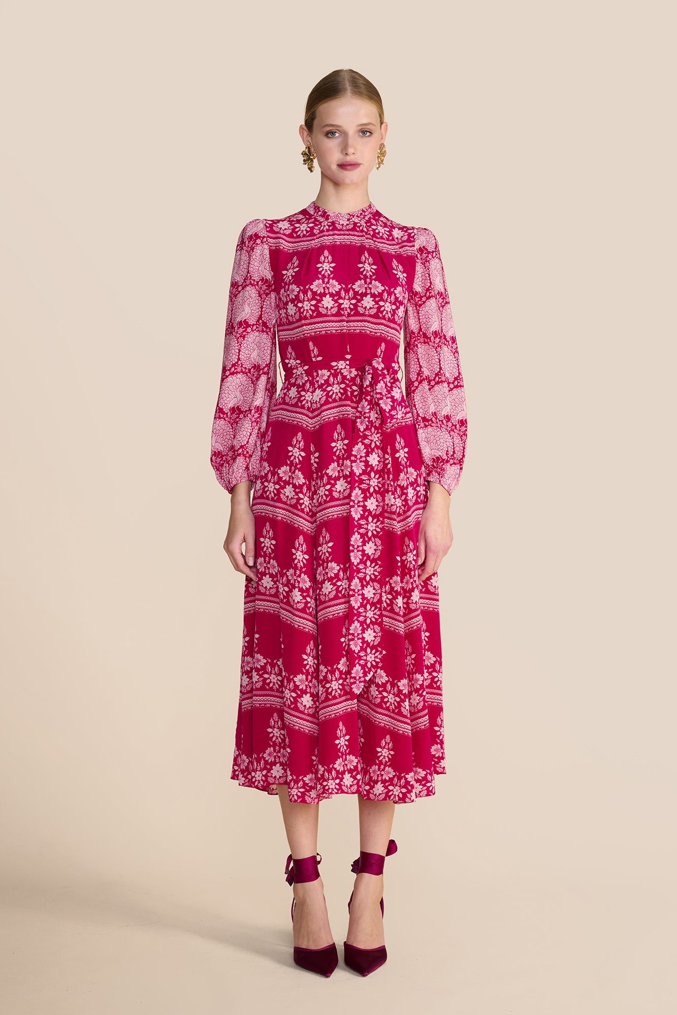 Sonia Blouson Rose Red Dress