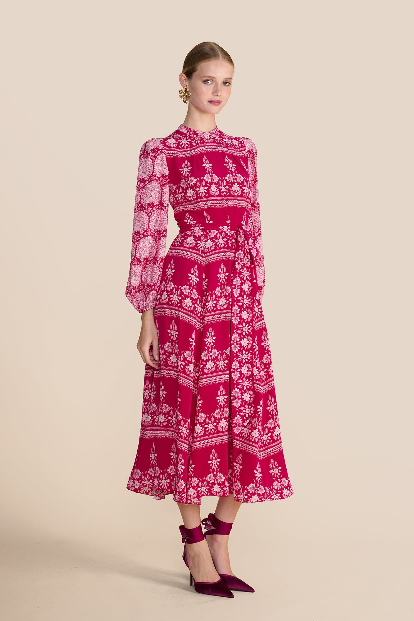 Sonia Blouson Rose Red Dress