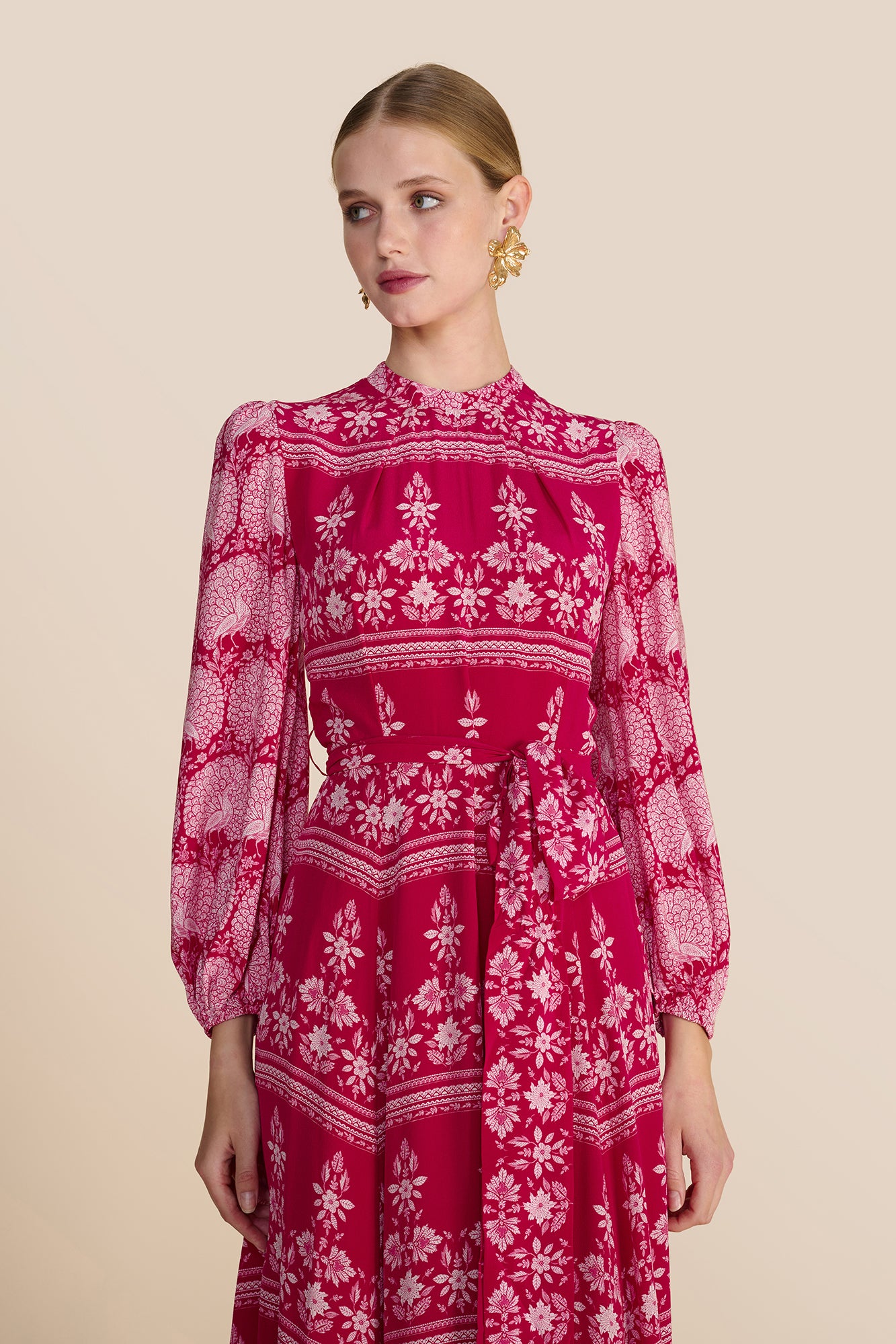 Sonia Blouson Rose Red Dress