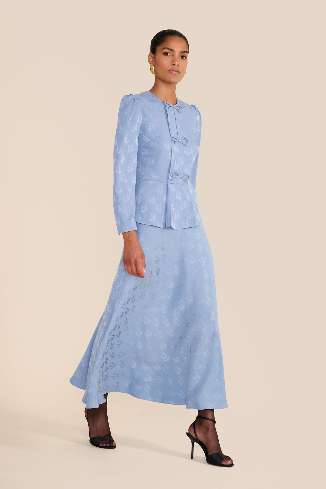 Arabella Floral Jacquard Skirt
