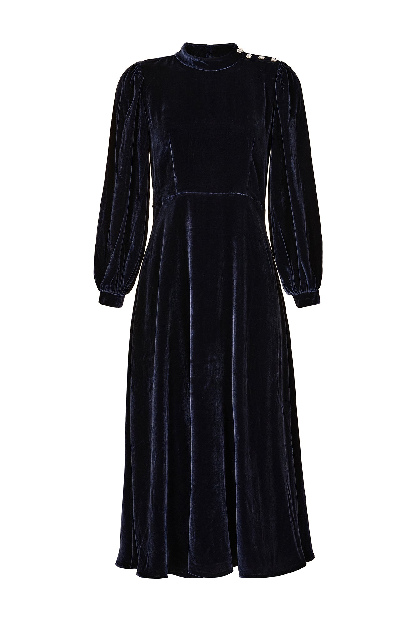 Sonia Midnight Navy Velvet Dress