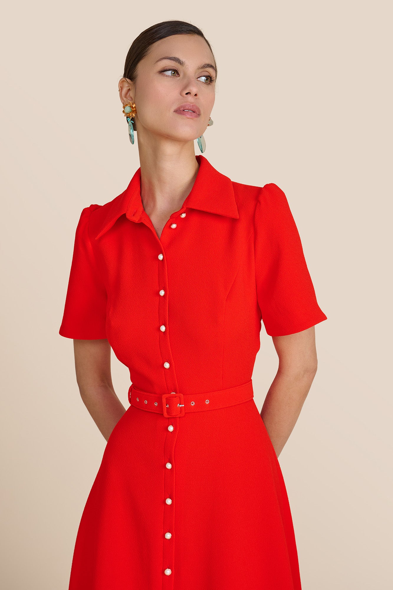 Violet Sunset Red Dress