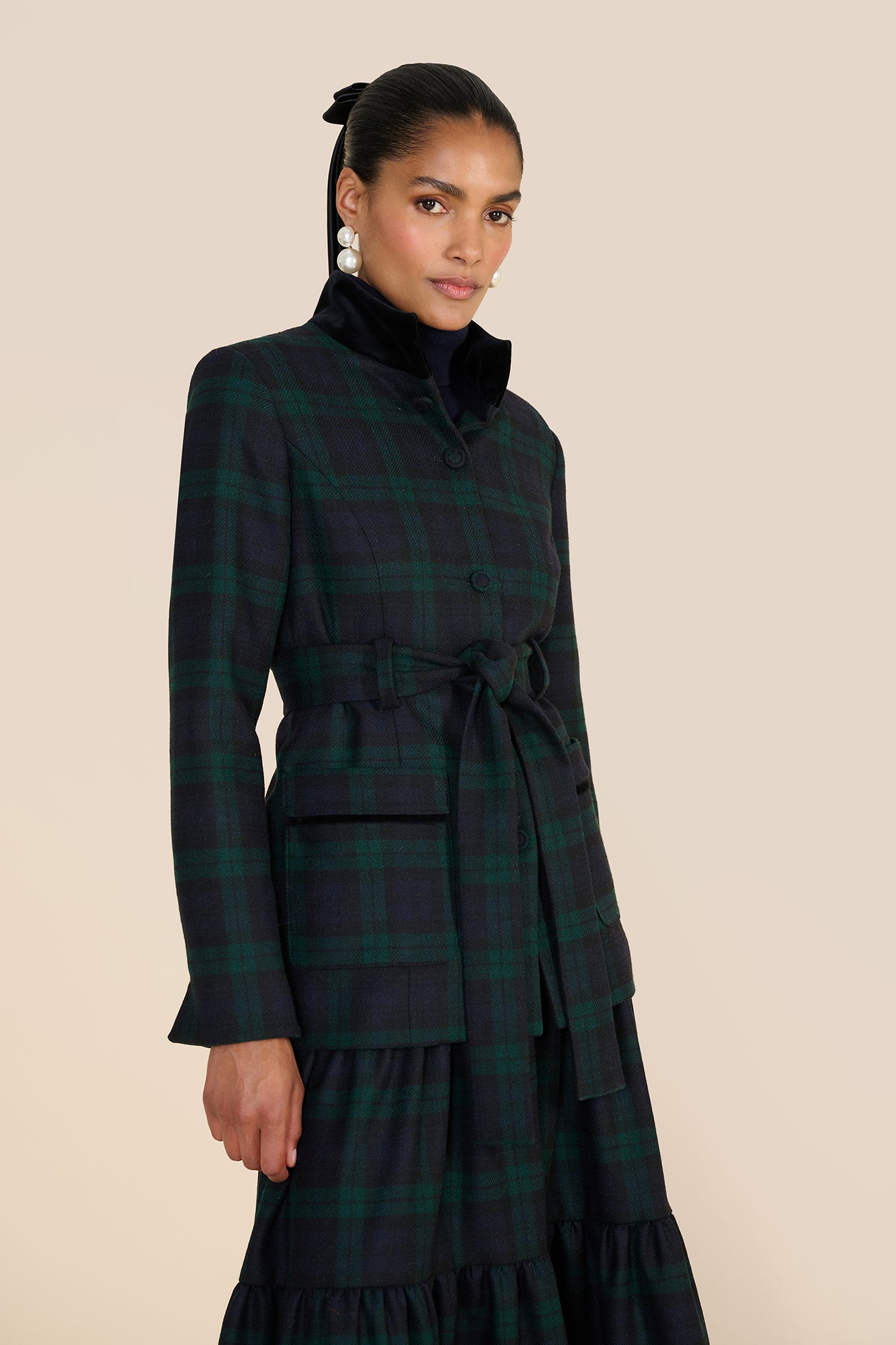 Vesta Evergreen Tartan Jacket