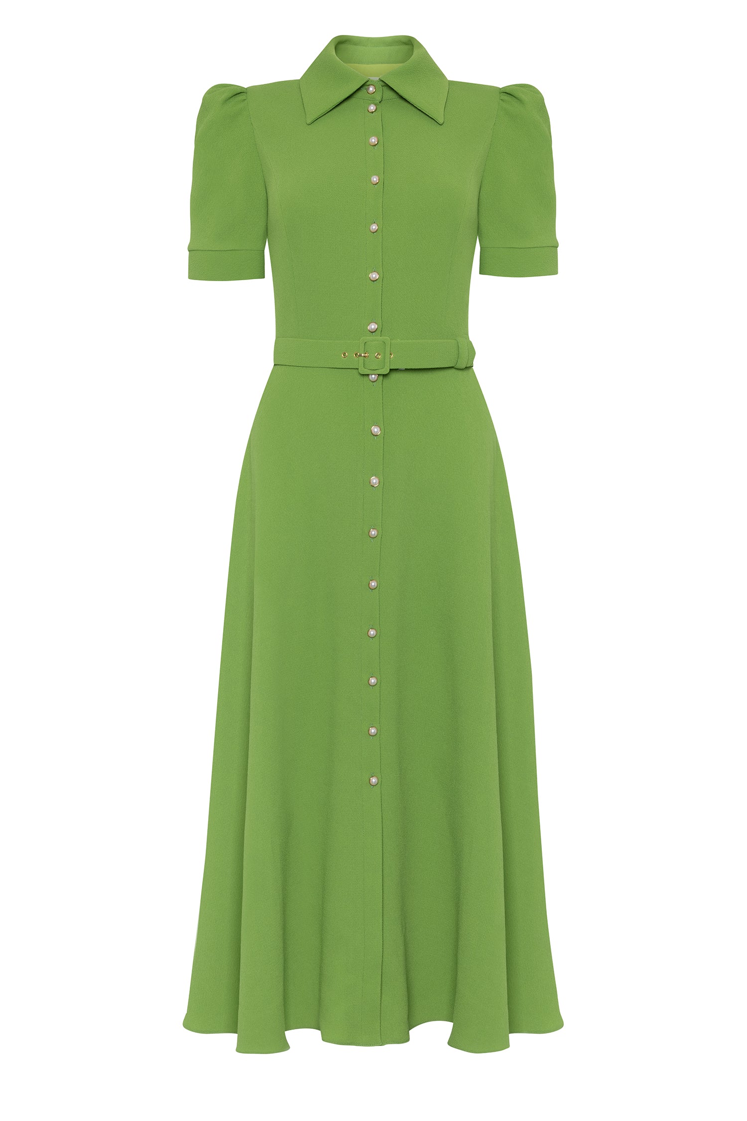 Violet Bright Olive Green Dress