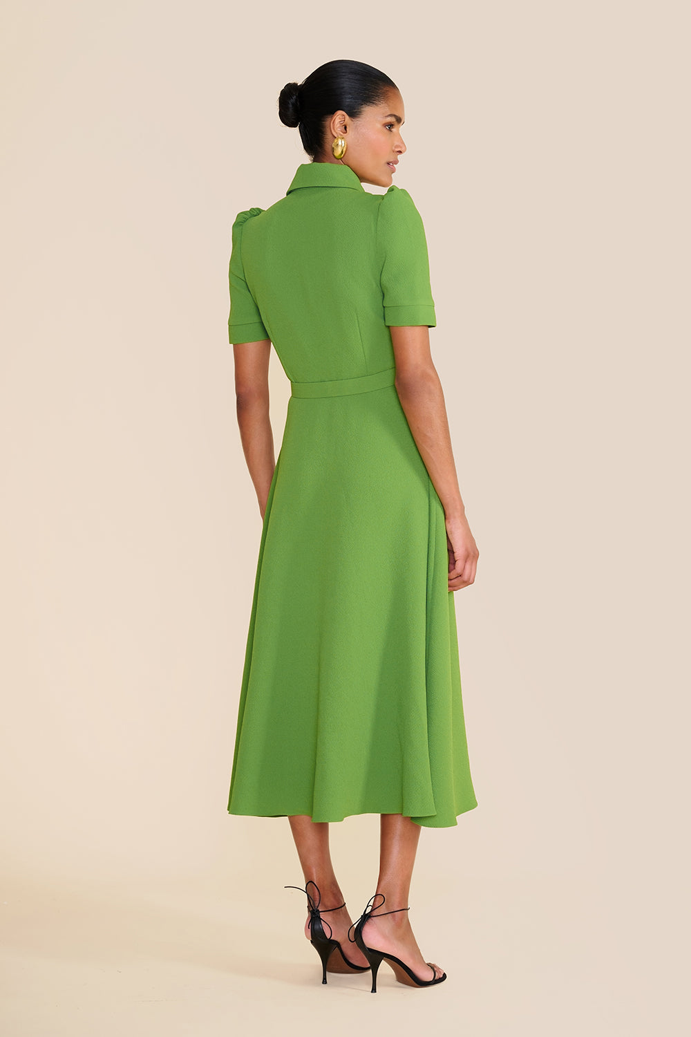 Violet Bright Olive Green Dress