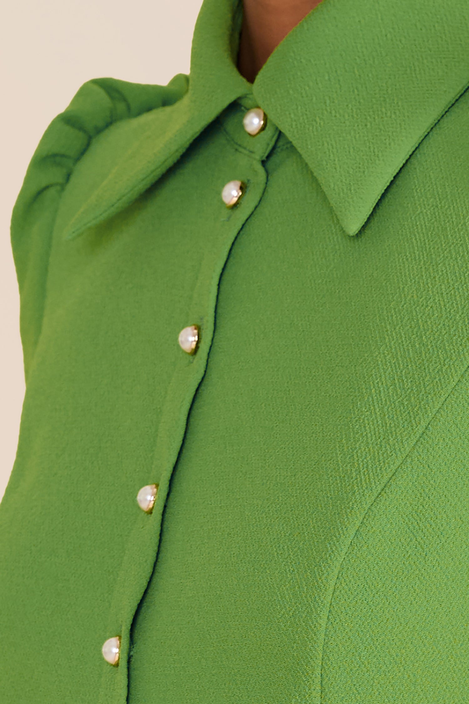 Violet Bright Olive Green Dress