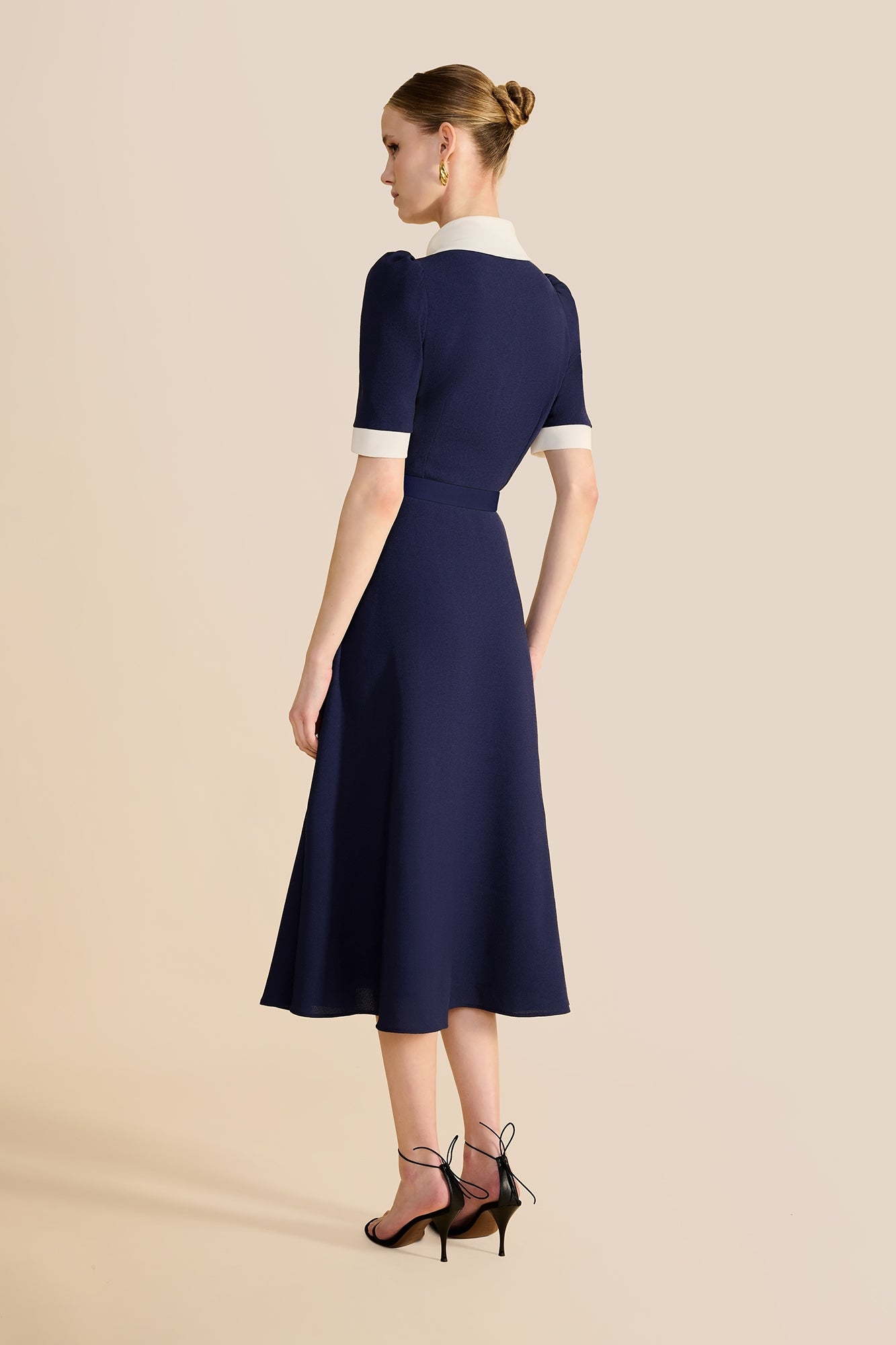 Violet Navy & Ivory Dress