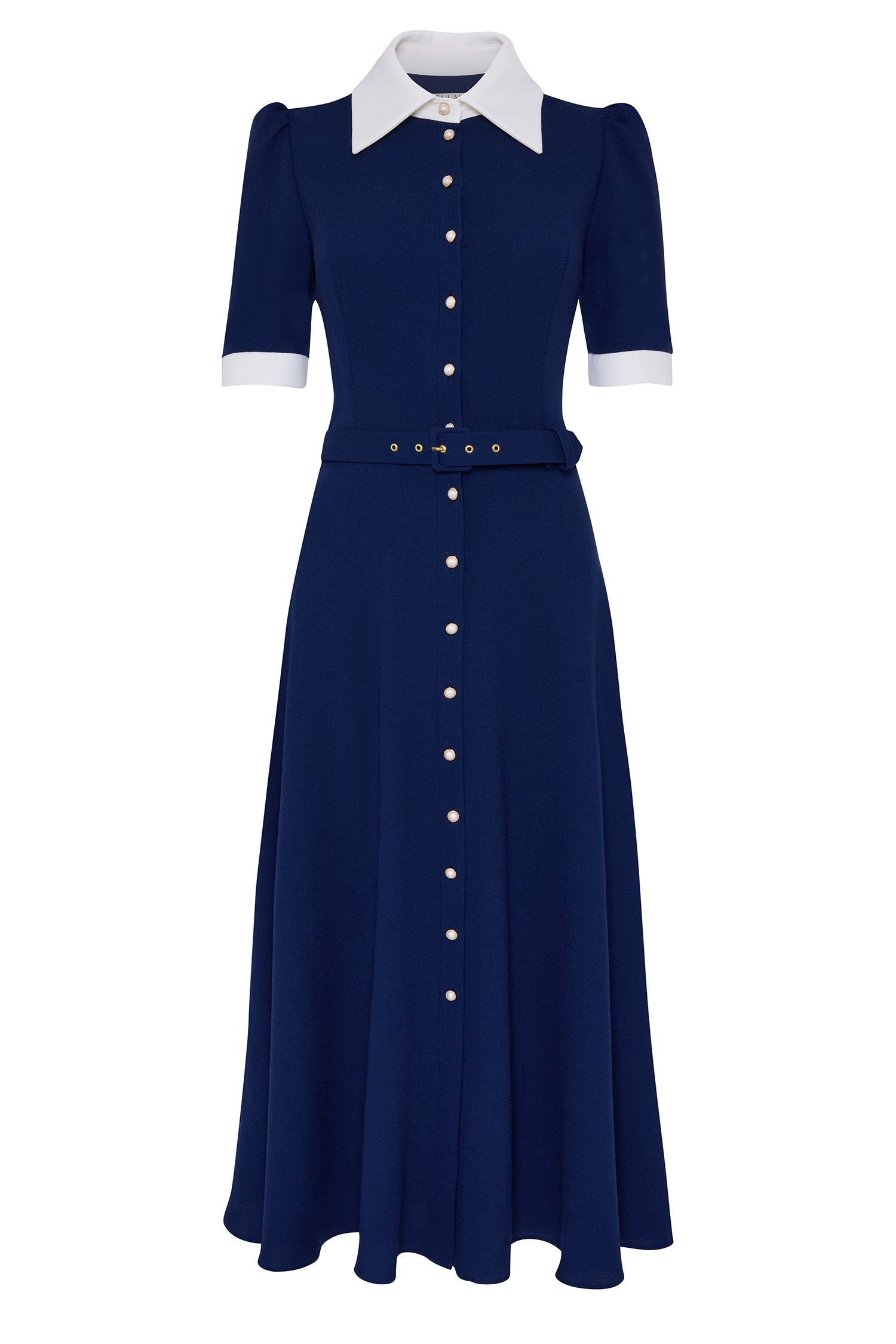Violet Navy & Ivory Dress