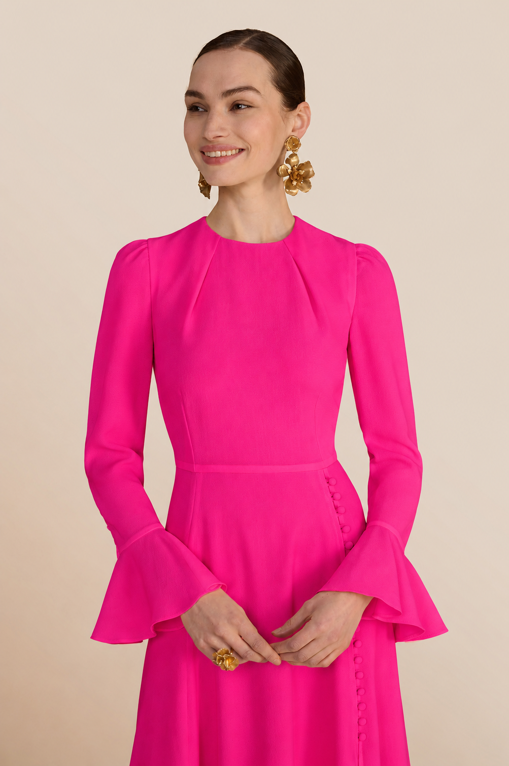 Yahvi Hot Pink Dress