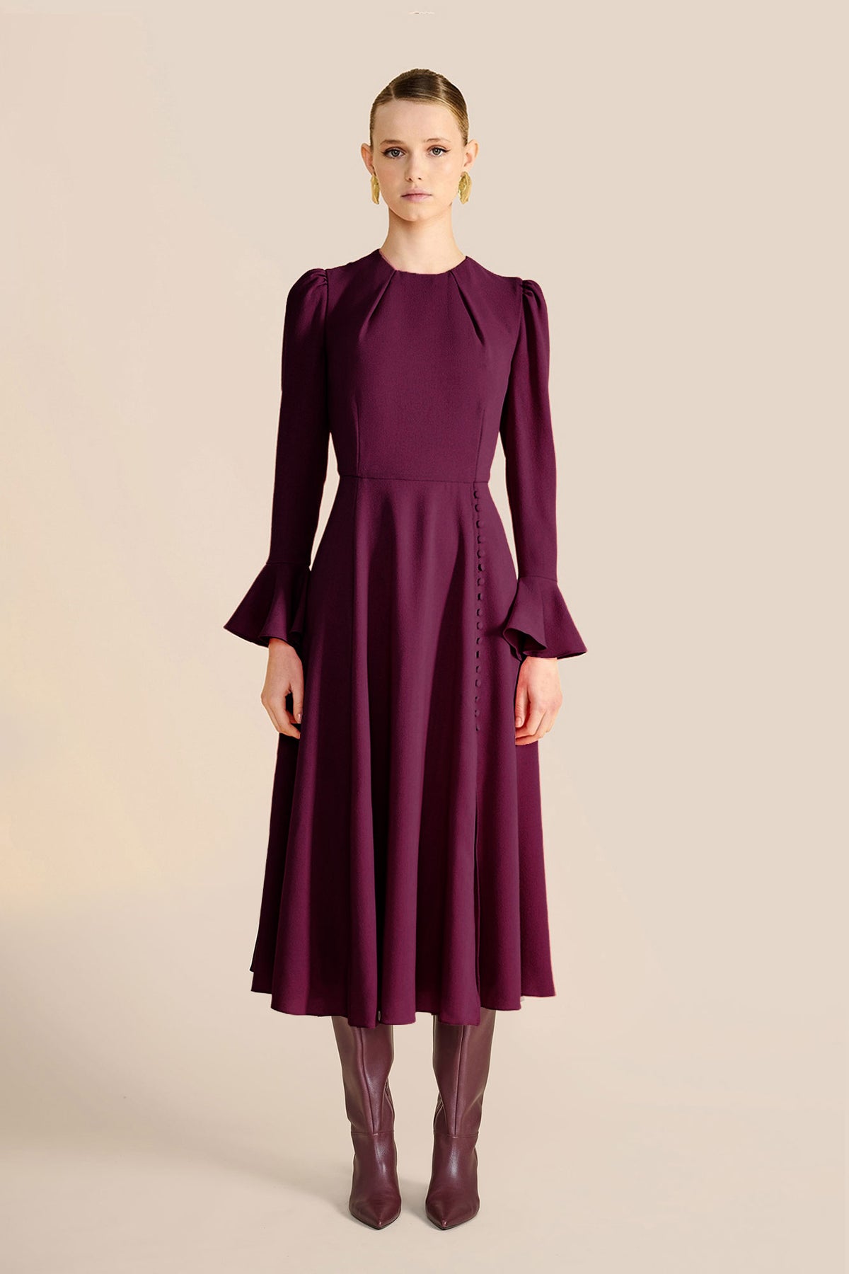 Yahvi Plum Dress