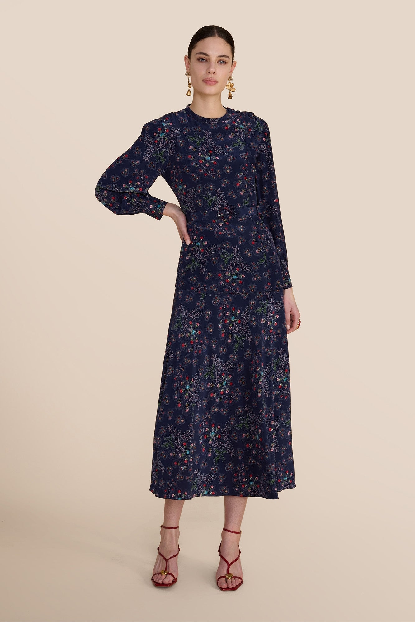 Arabella Navy Heart Skirt