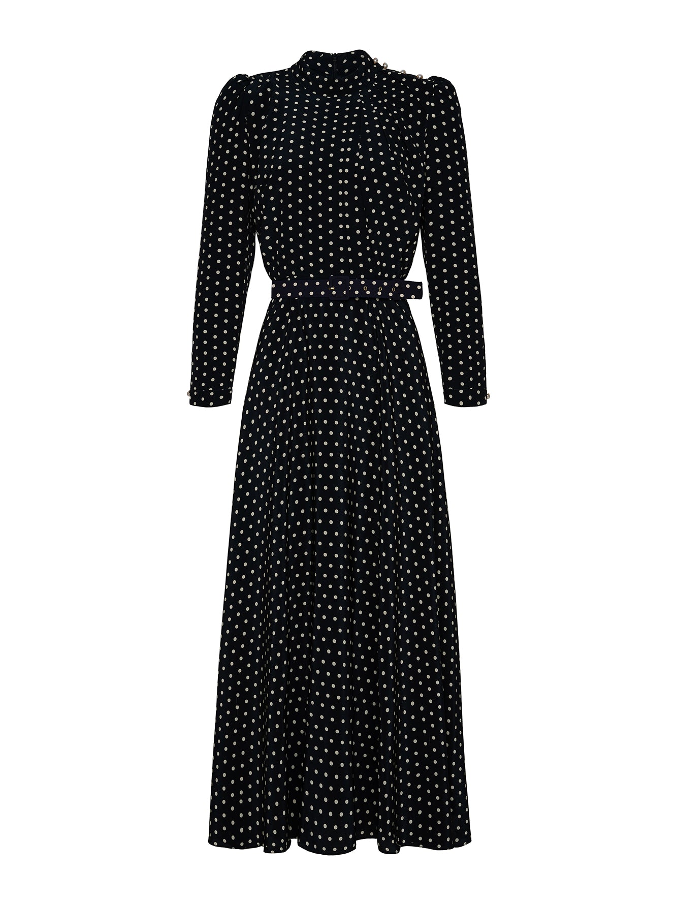 Lila Polka Spot Dress
