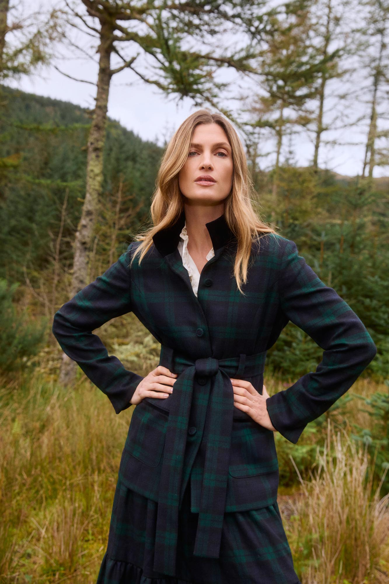 Vesta Evergreen Tartan Jacket