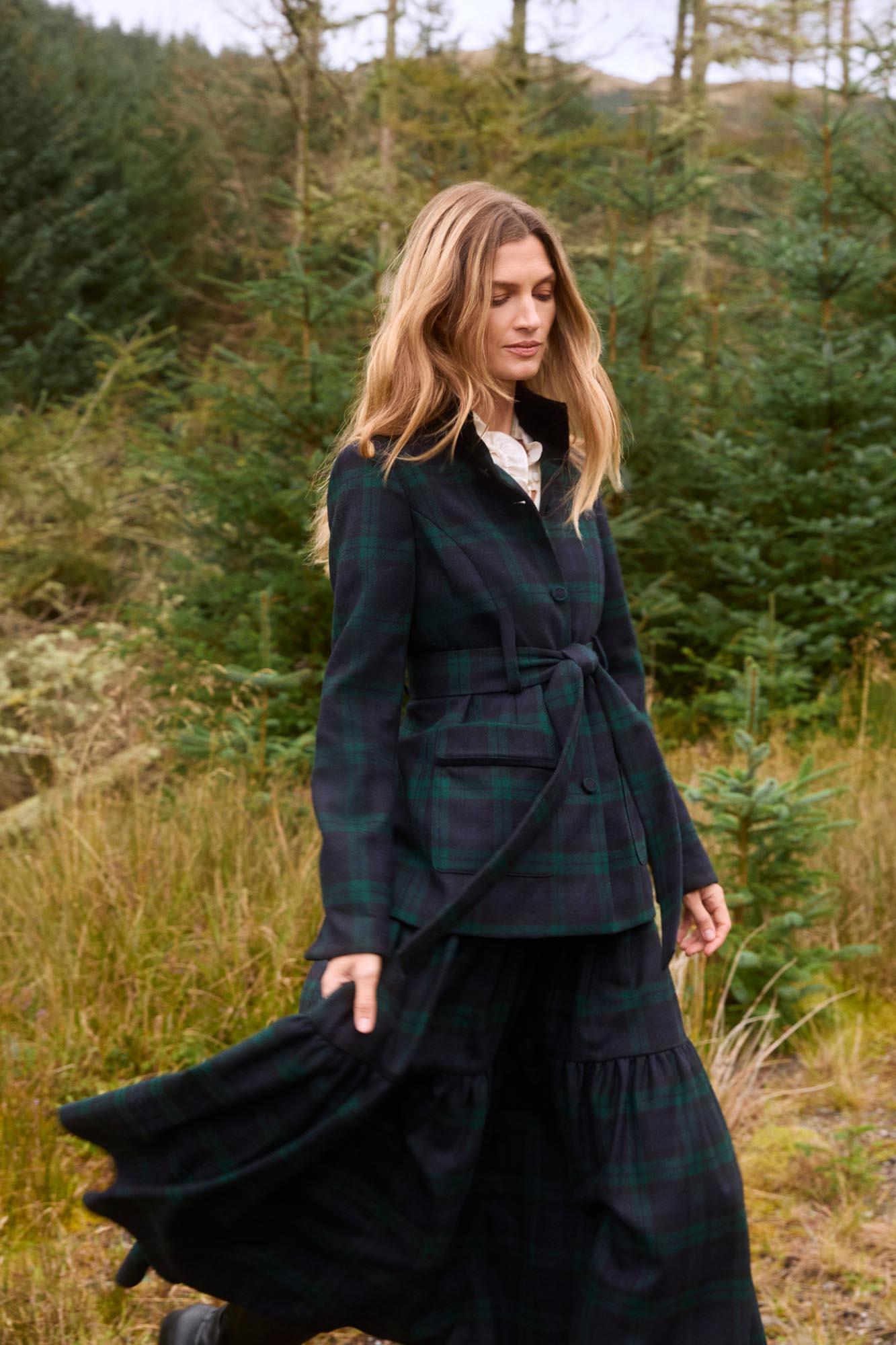Vesta Evergreen Tartan Jacket