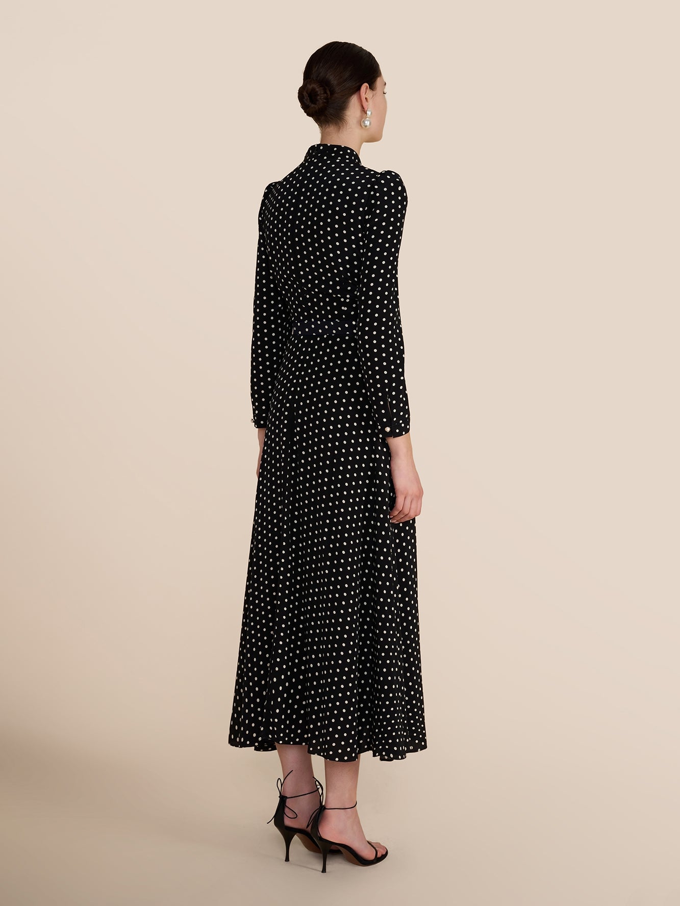 Lila Polka Spot Dress