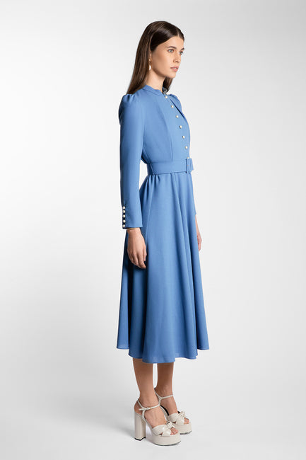 Ahana Cornflower Long Sleeve Dress