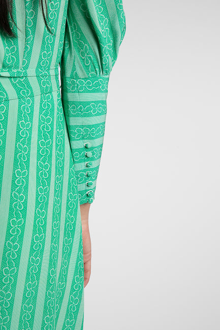 Grace Emerald Bow Dress