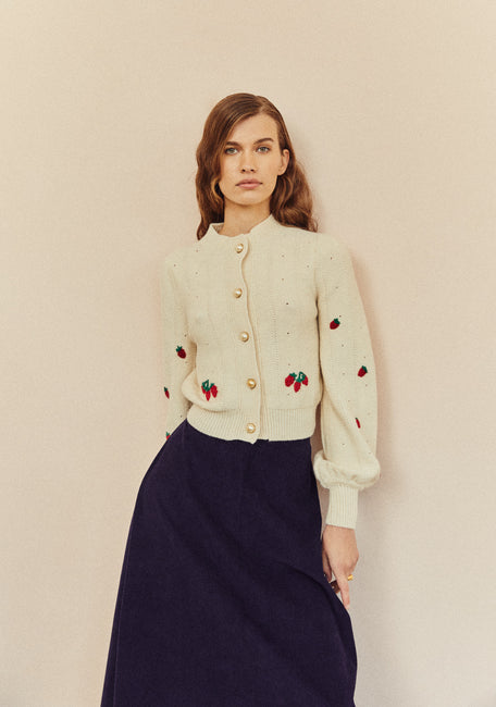 Pearl Navy Skirt