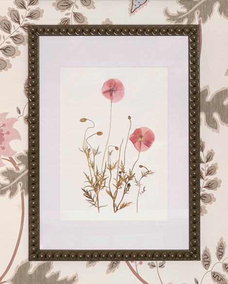 Beulah x Wilder & Wren Pressed Poppy Print in Bobbin Frame