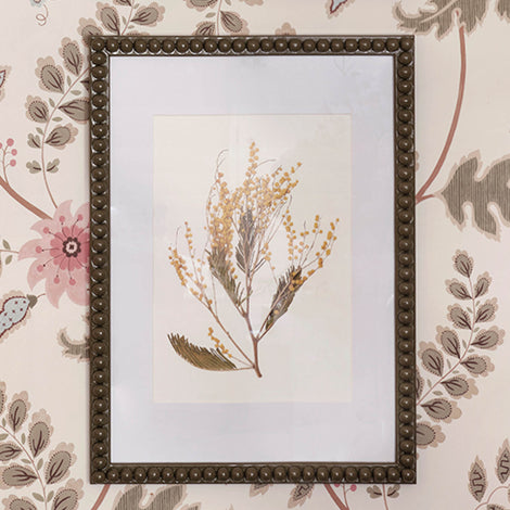 Beulah x Wilder & Wren Pressed Mimosa Print in Bobbin Frame