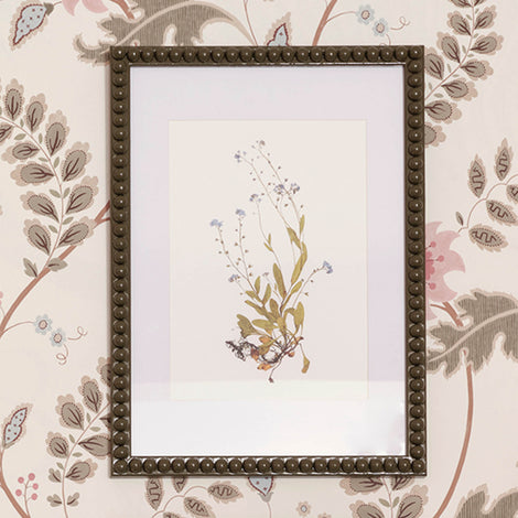 Beulah x Wilder & Wren Pressed Forget-me-nots Print in Bobbin Frame