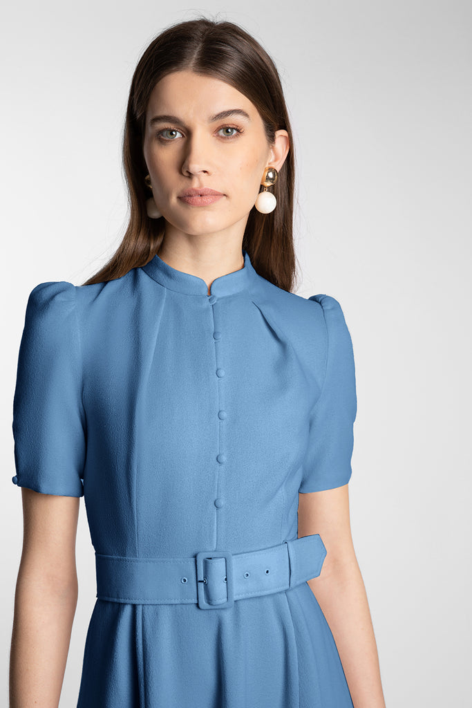 Ahana Cornflower Short Sleeve Dress