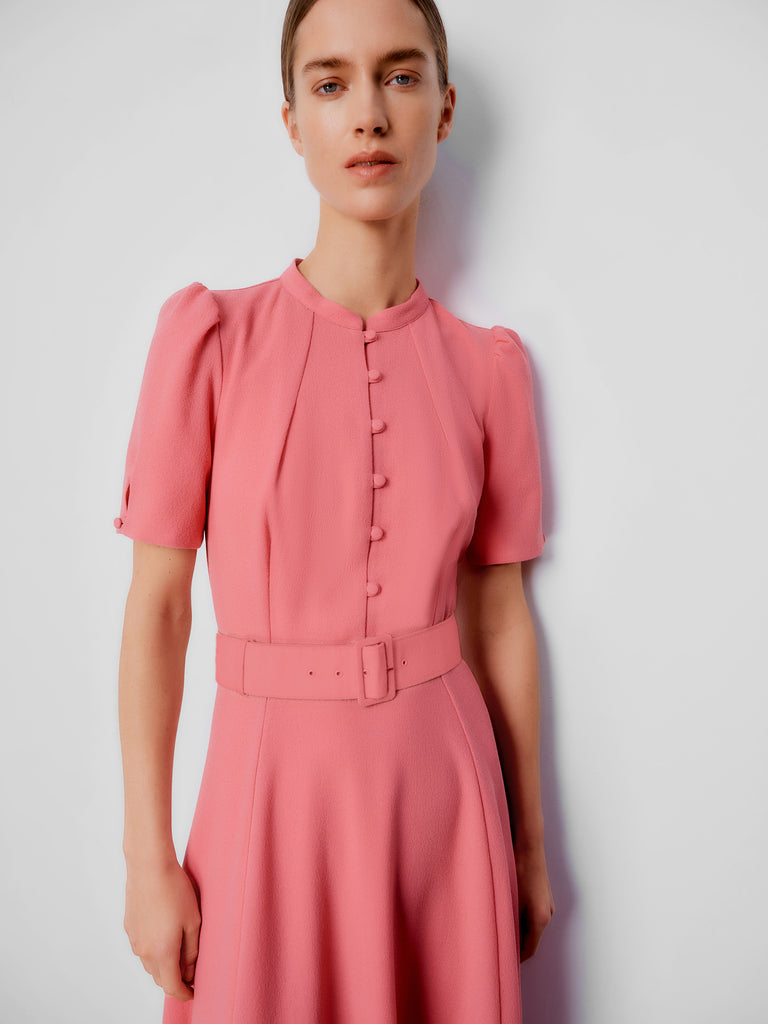 Ahana Dusty Pink Short Sleeve Dress