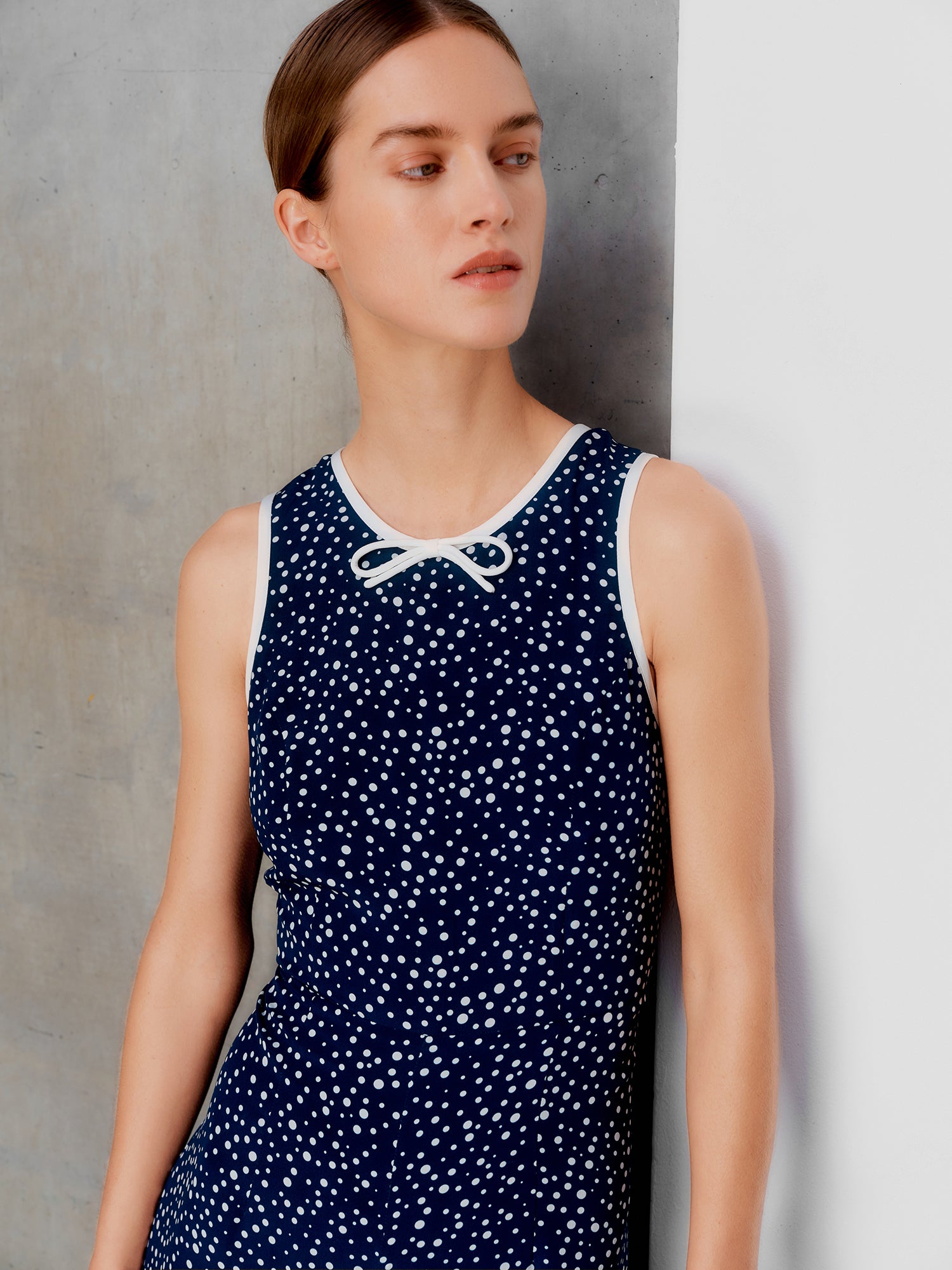 Delilah Navy Polka Jumpsuit