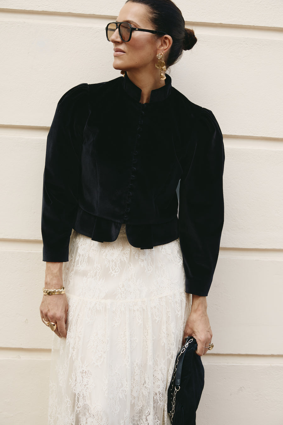 Carmen Black Velvet Jacket