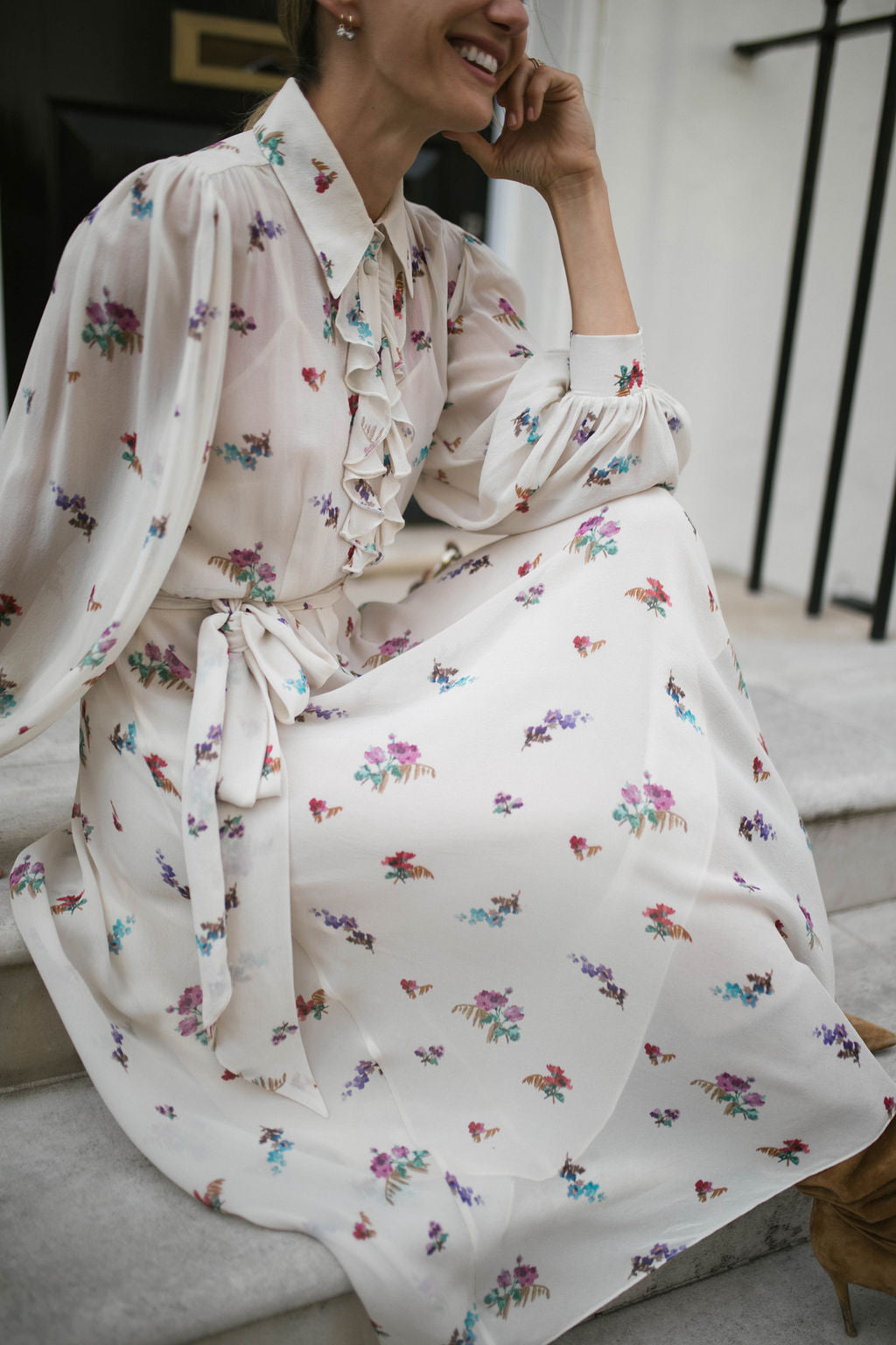 Robin Watercolour Shirt Dress