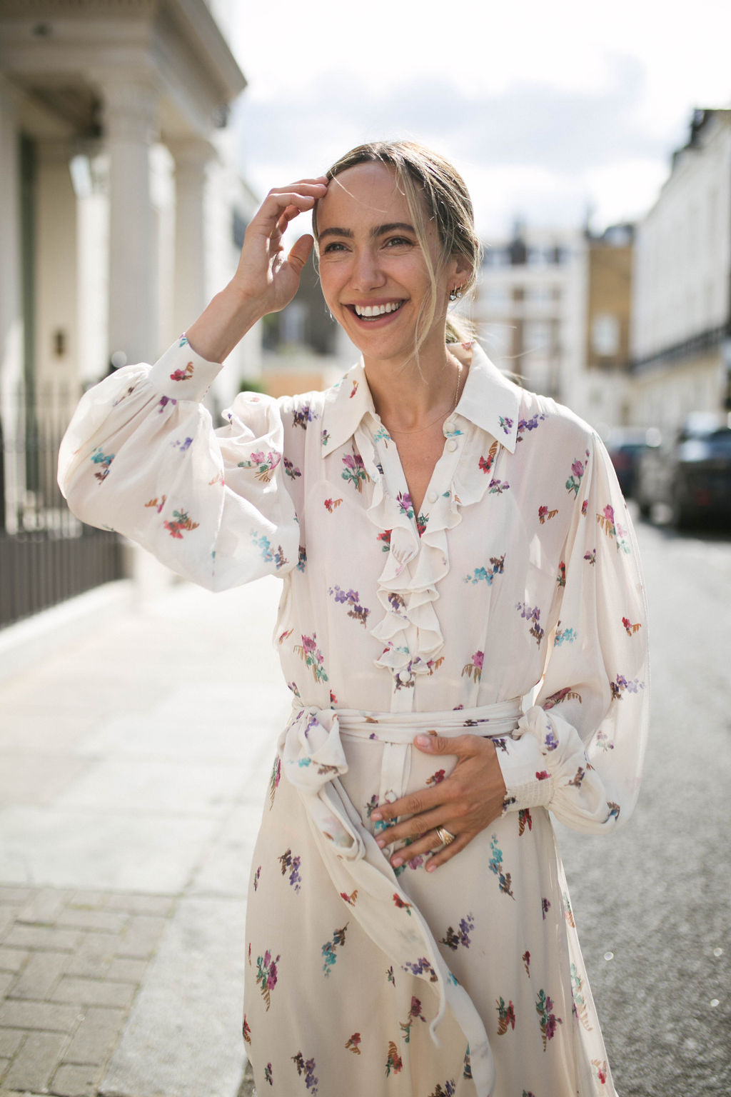 Robin Watercolour Shirt Dress