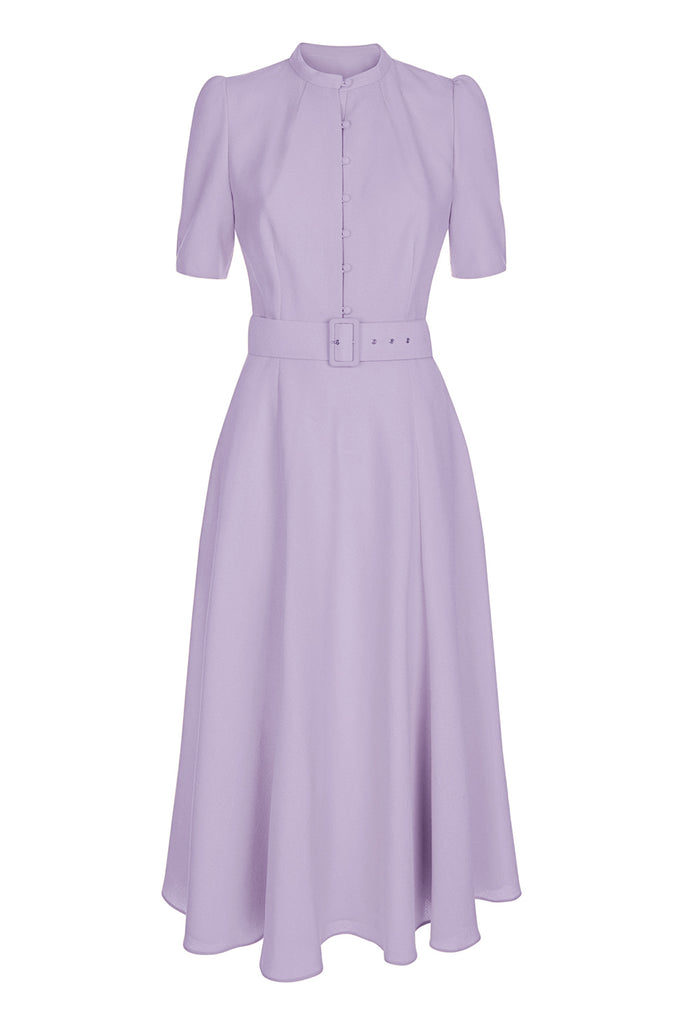 Ahana Lilac Short Sleeve Dress