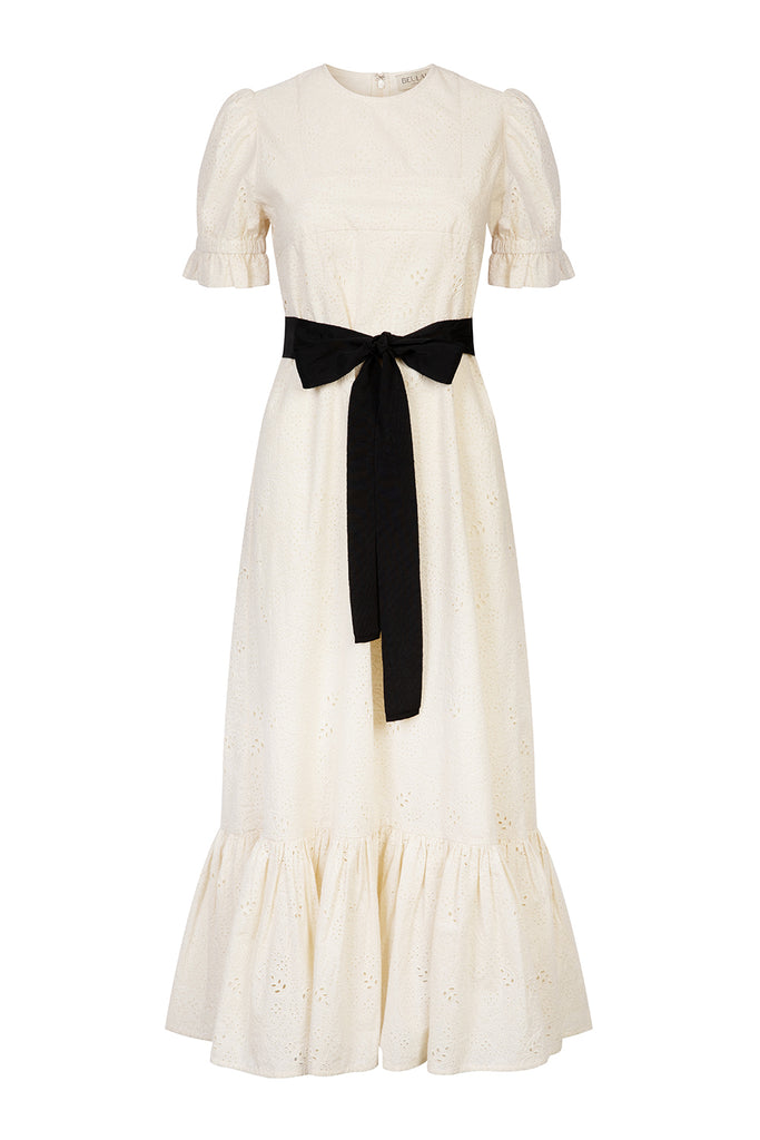 Dorothy Milk Broderie Dress