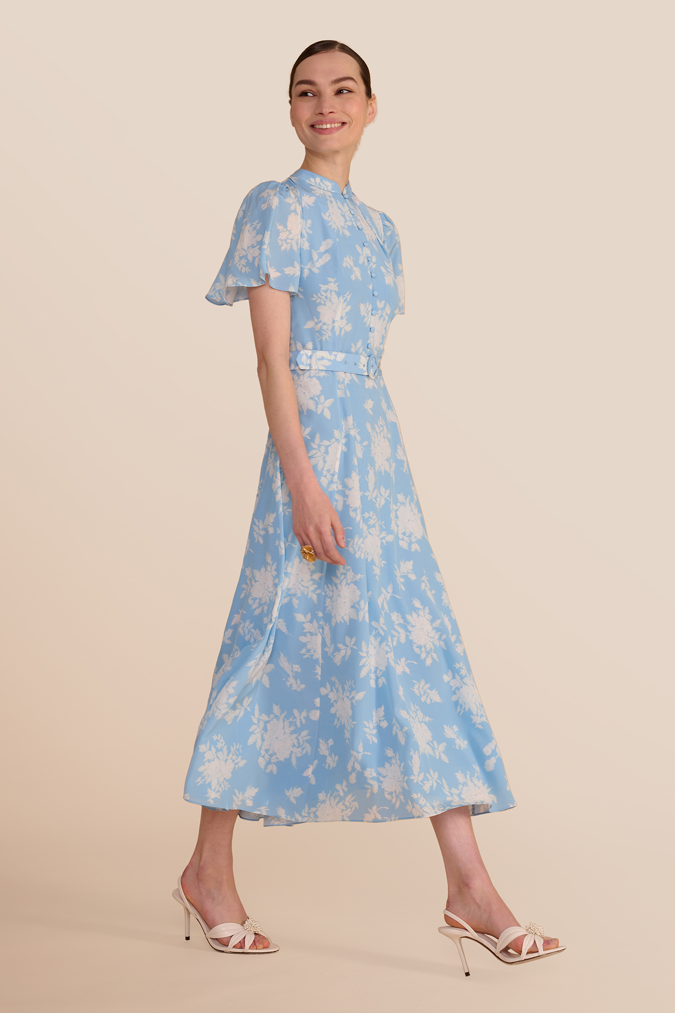 Ahana Rose Short Sleeve Dress