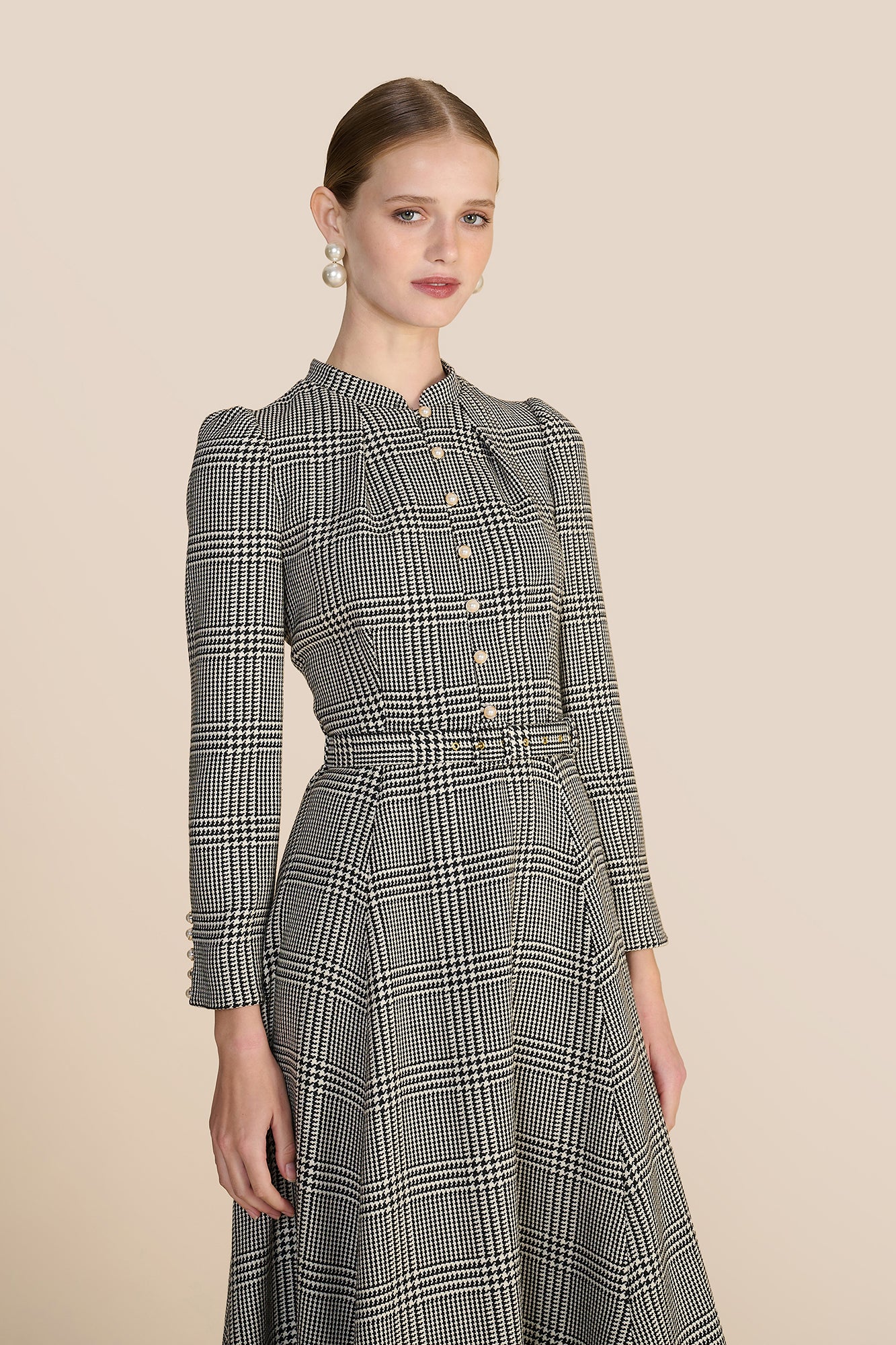 Ahana Houndstooth Dress