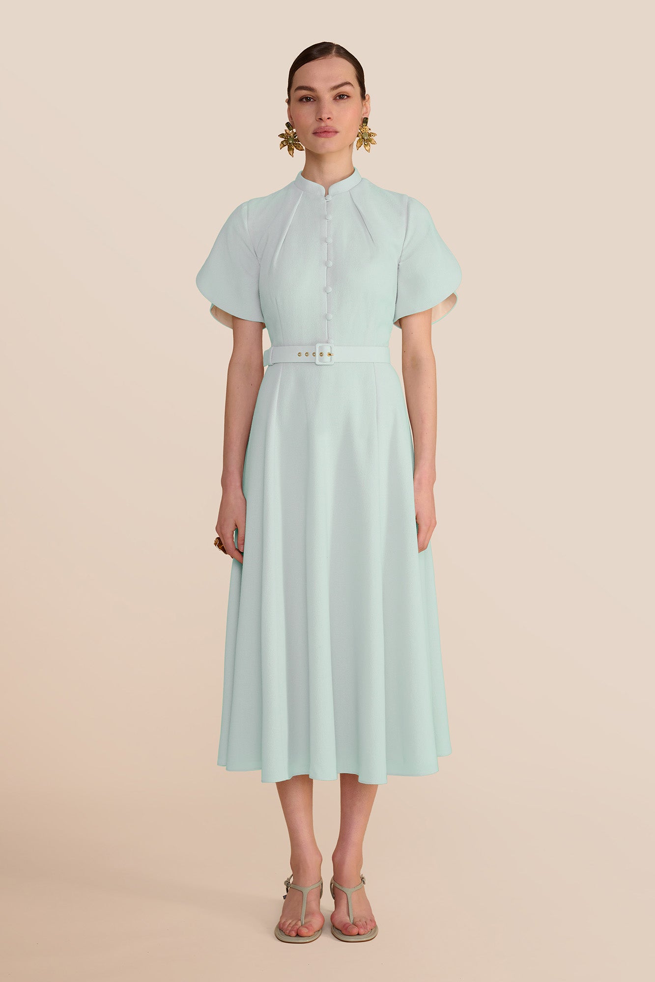 Ahana Mint Short Sleeve Dress