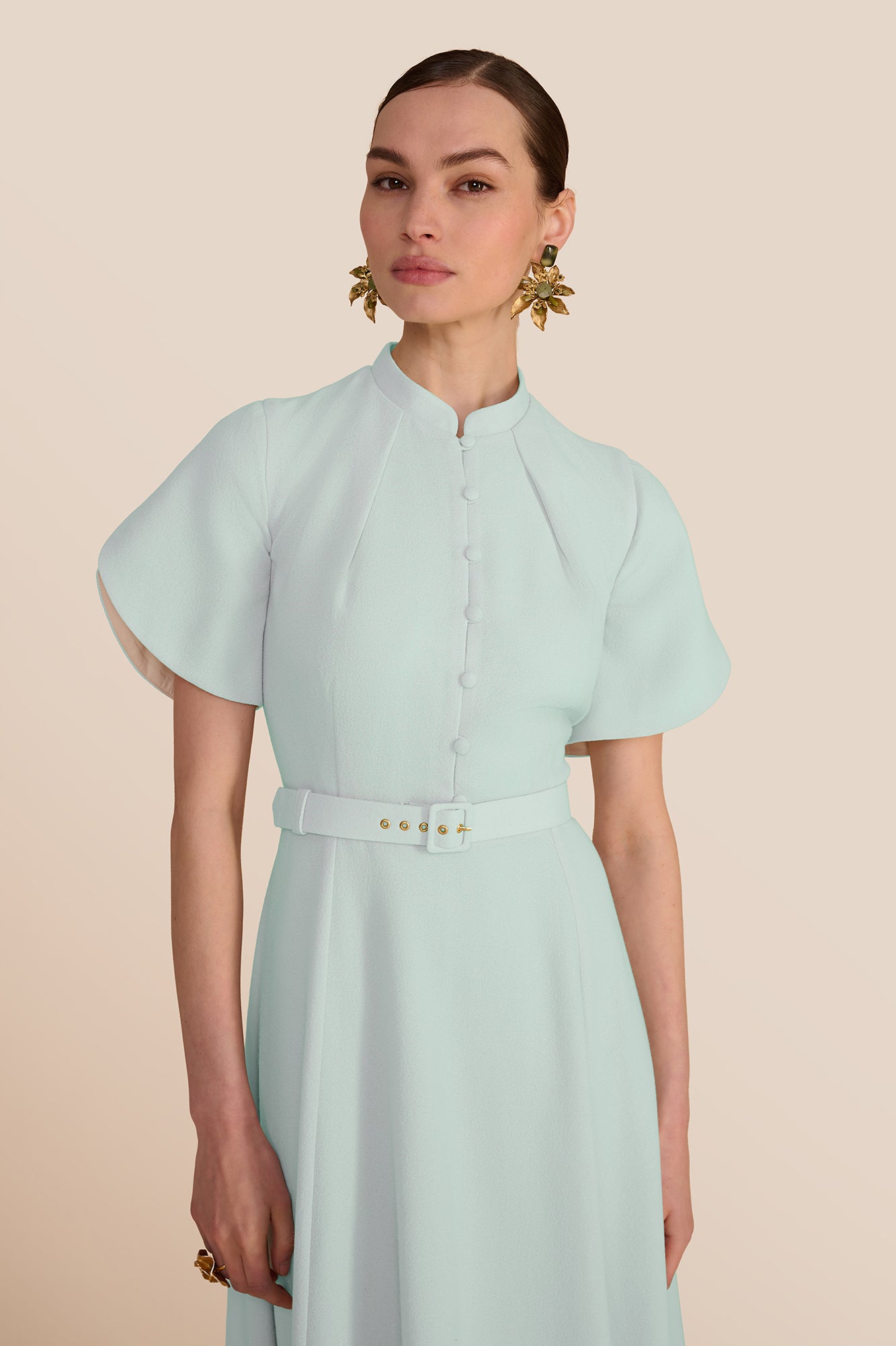 Ahana Mint Short Sleeve Dress