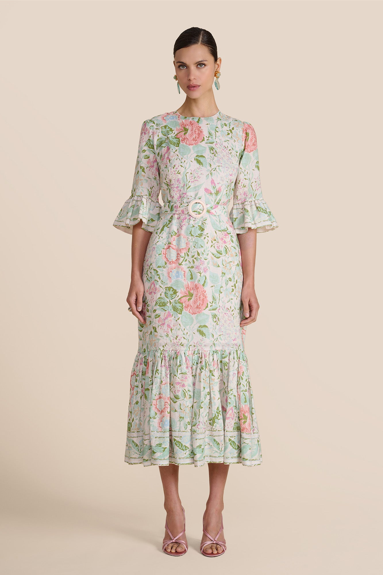 Aster Blush Romantic Floral Dress