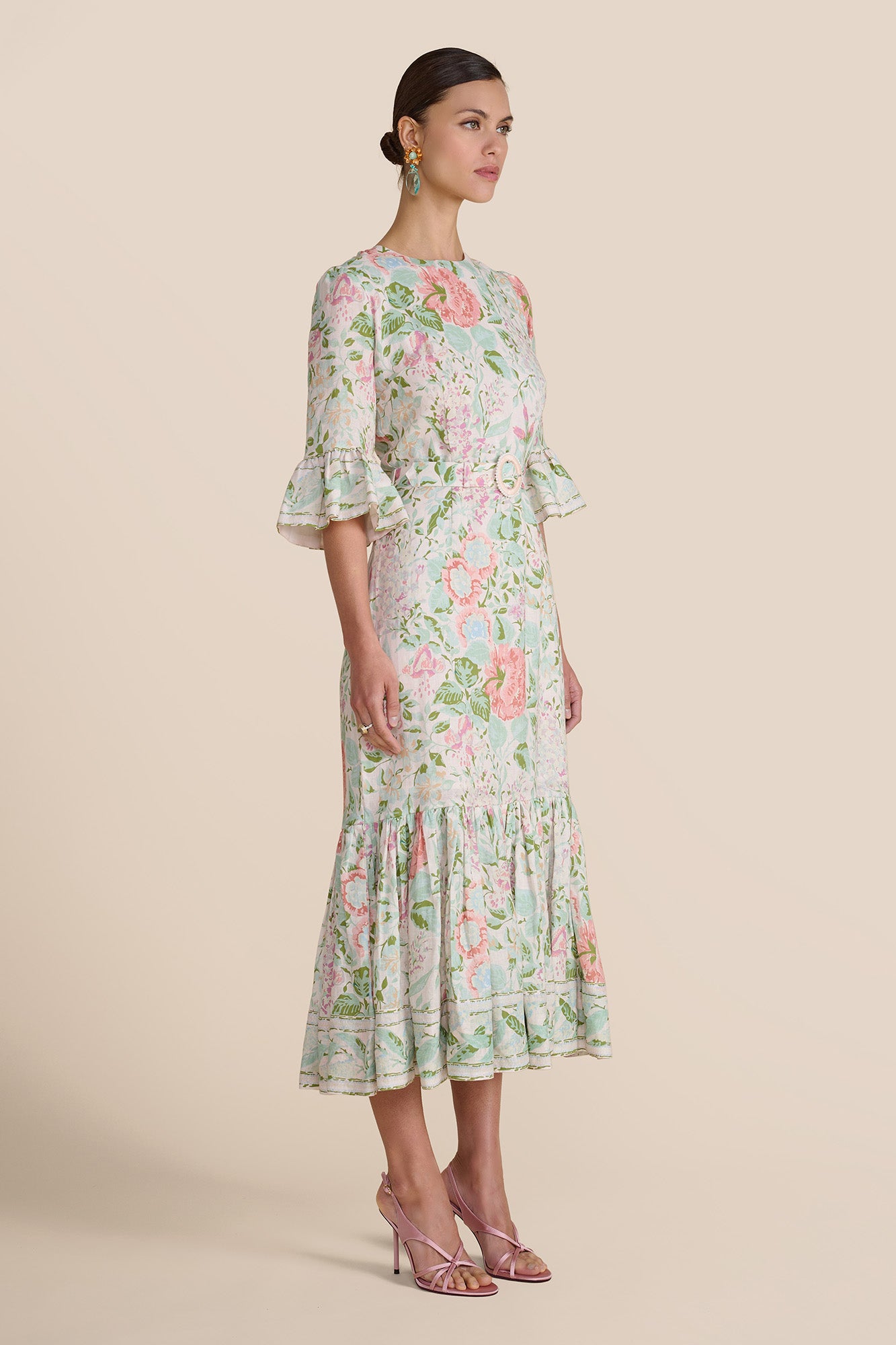 Aster Blush Romantic Floral Dress
