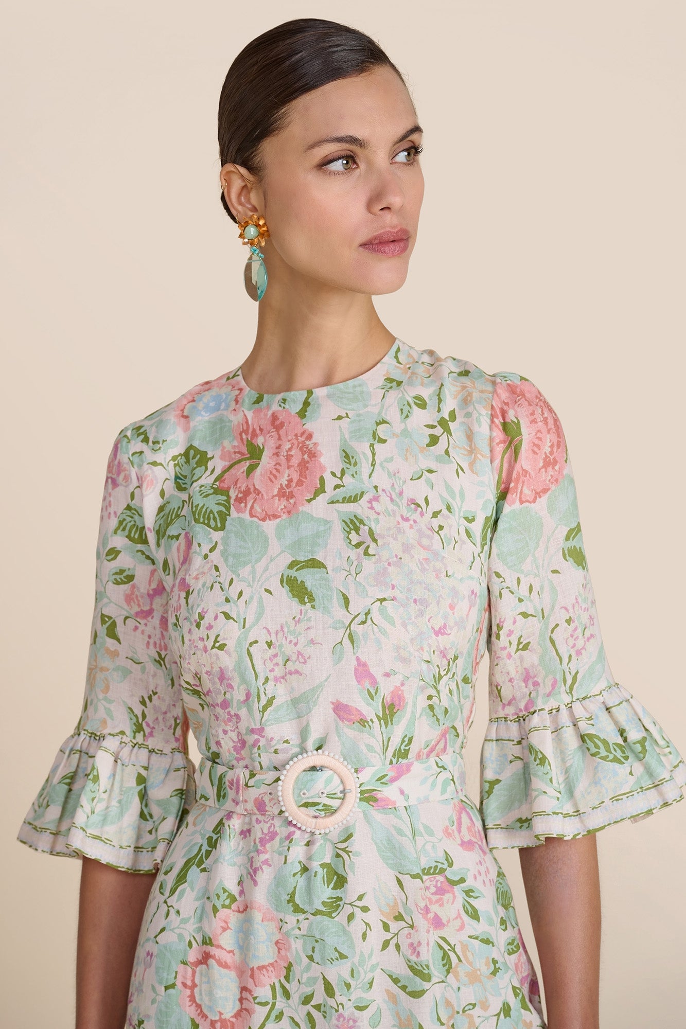 Aster Blush Romantic Floral Dress