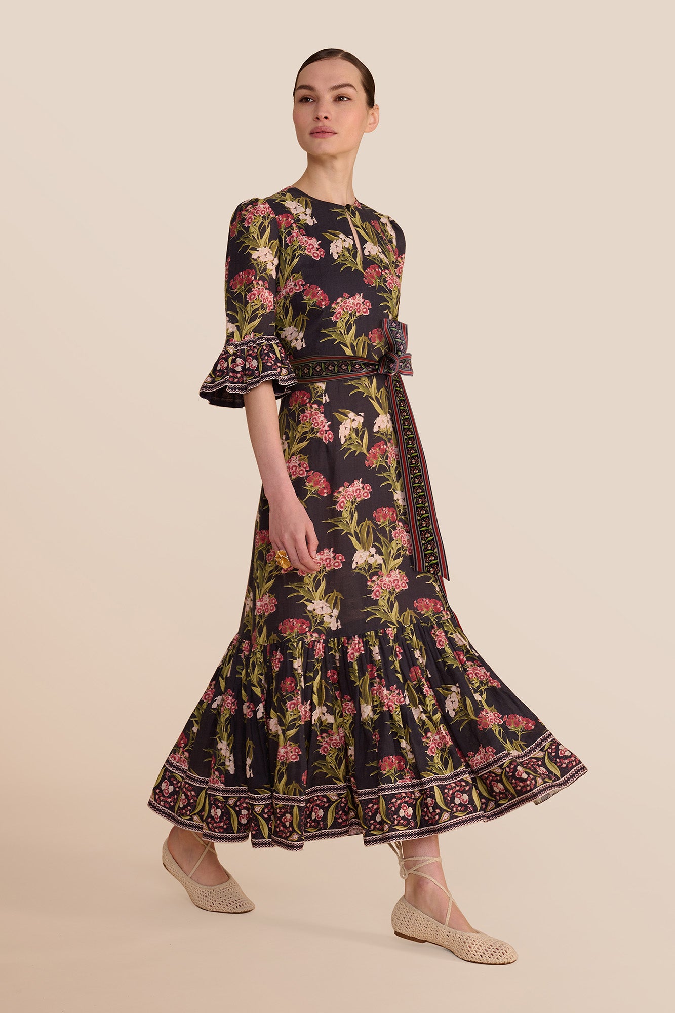 Aster Navy Geranium Dress