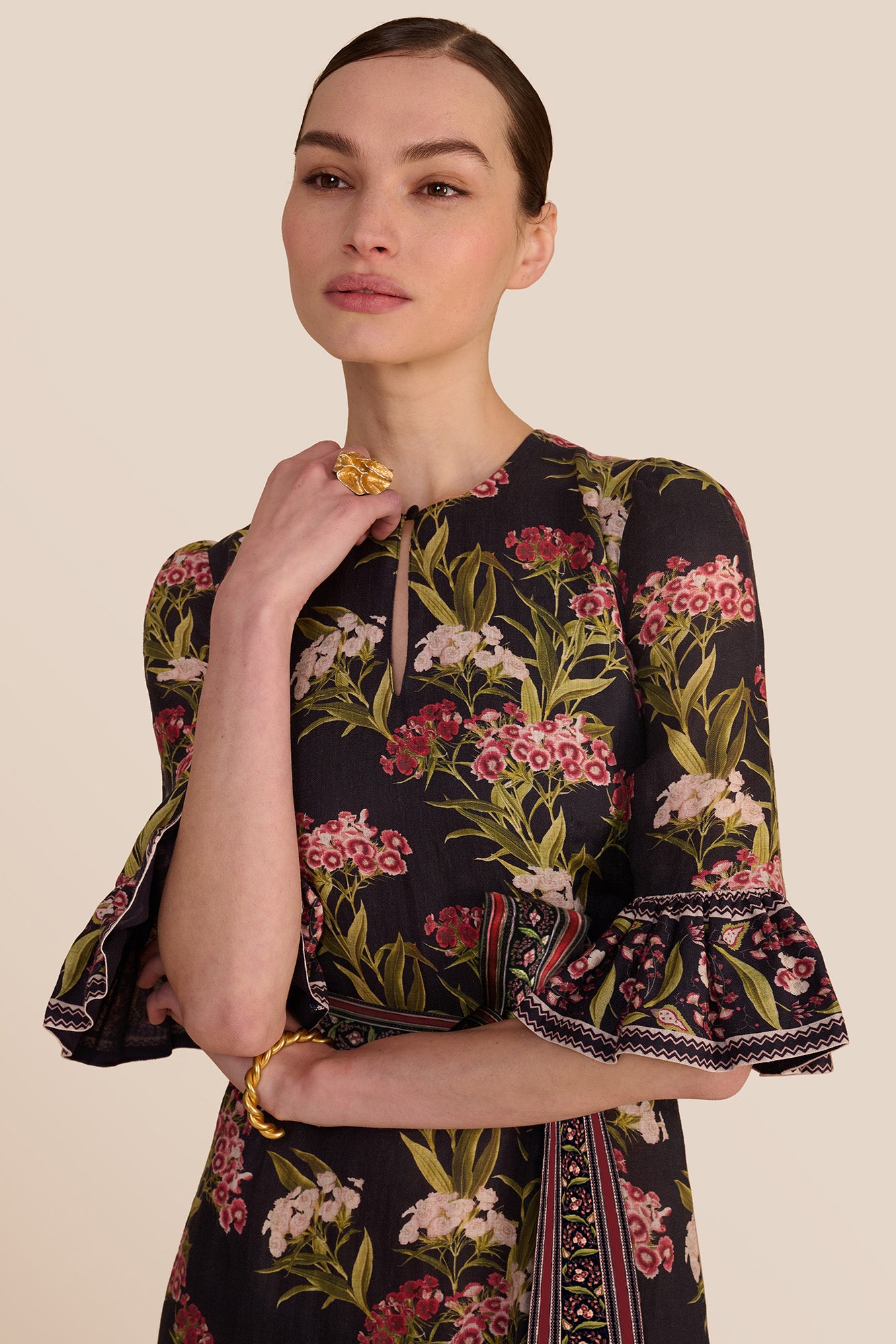 Aster Navy Geranium Dress