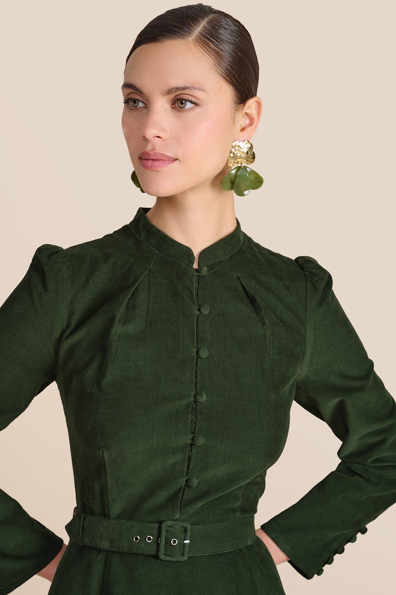 Aybra Olive Dress