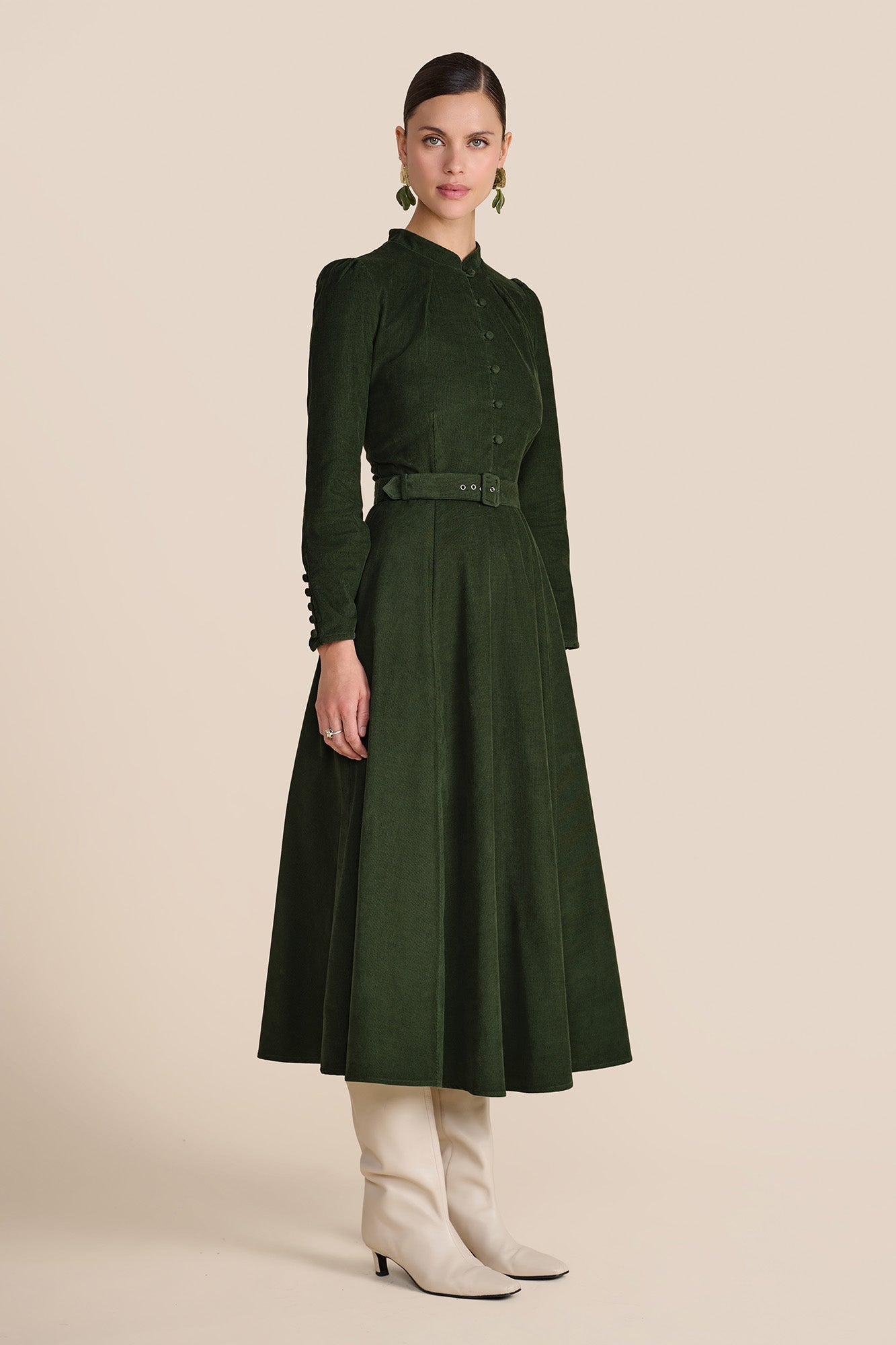 Aybra Olive Dress