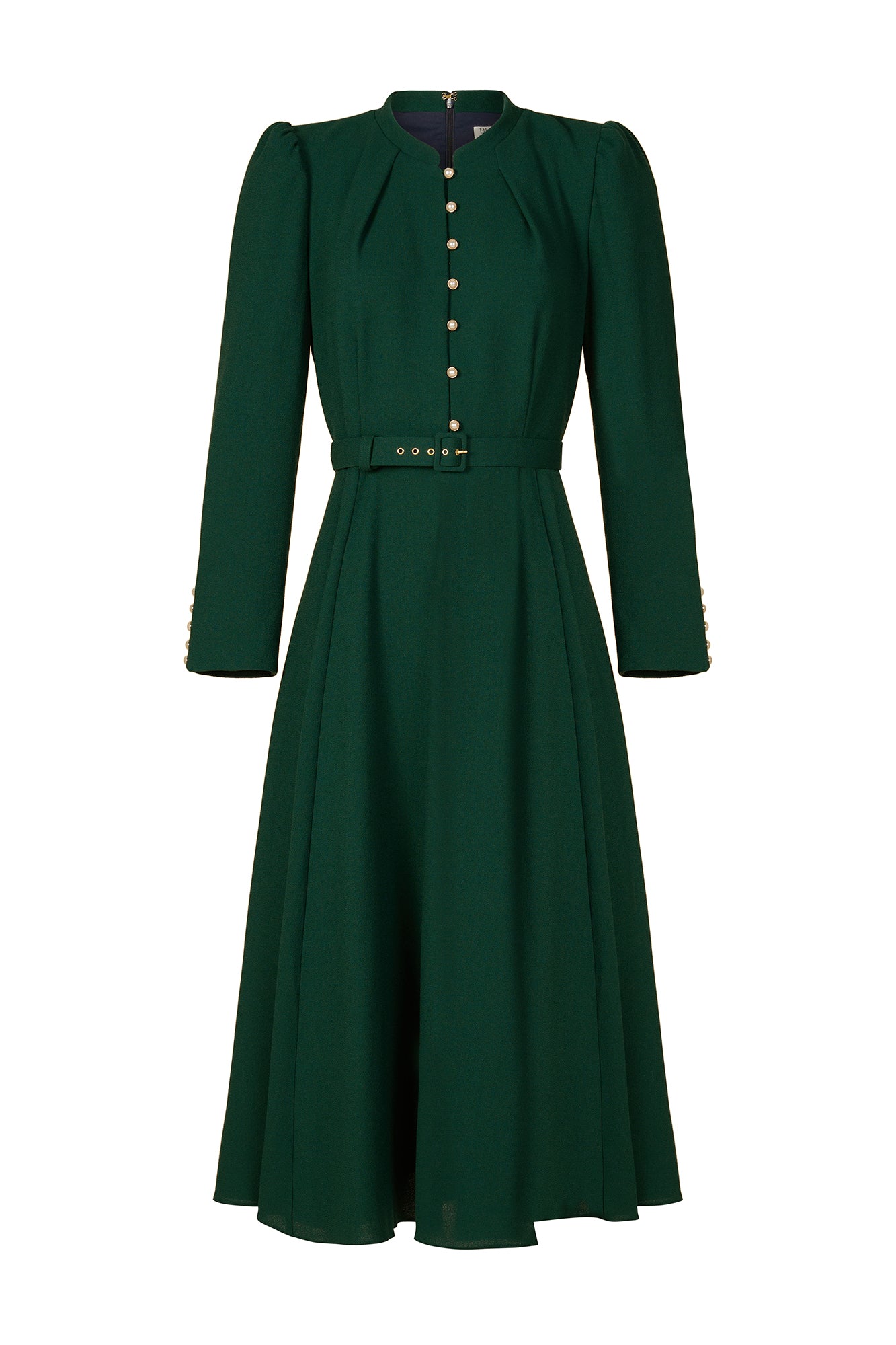Ahana Evergreen Long Sleeve Dress