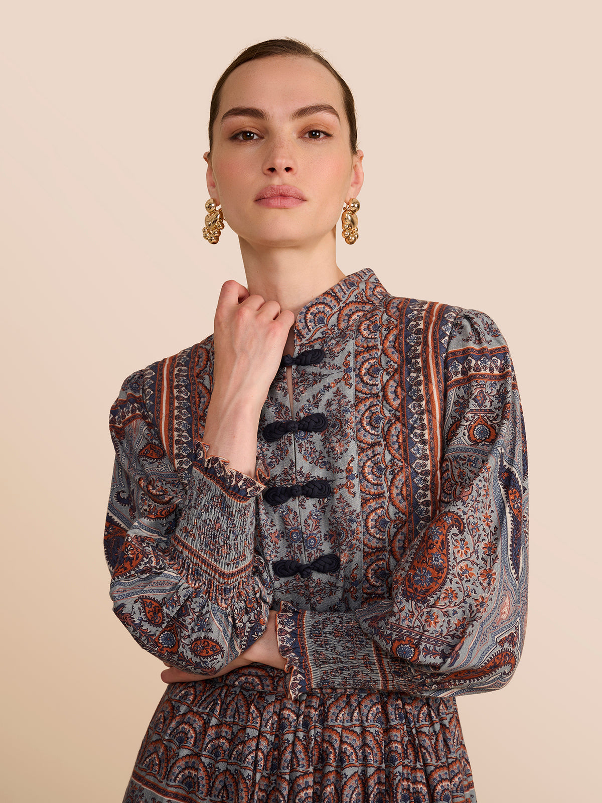 Amelia Blue Paisley Dress