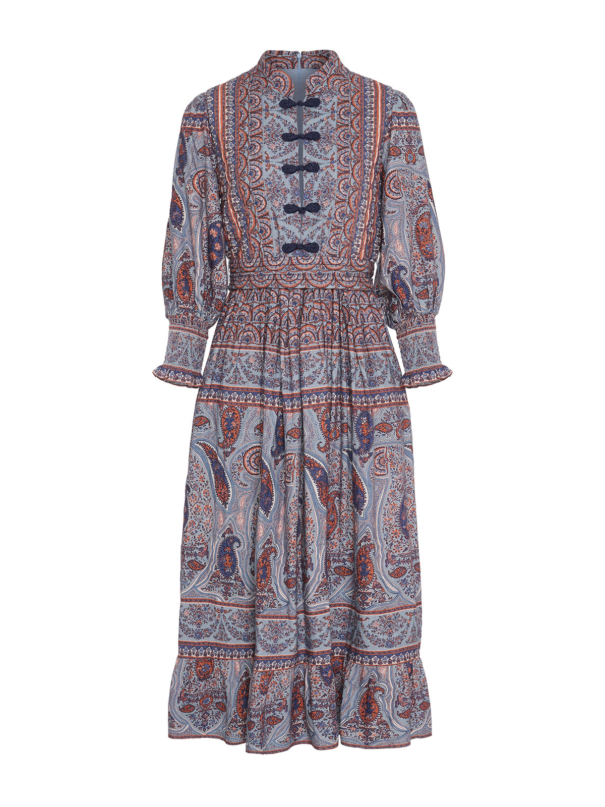 Amelia Blue Paisley Dress